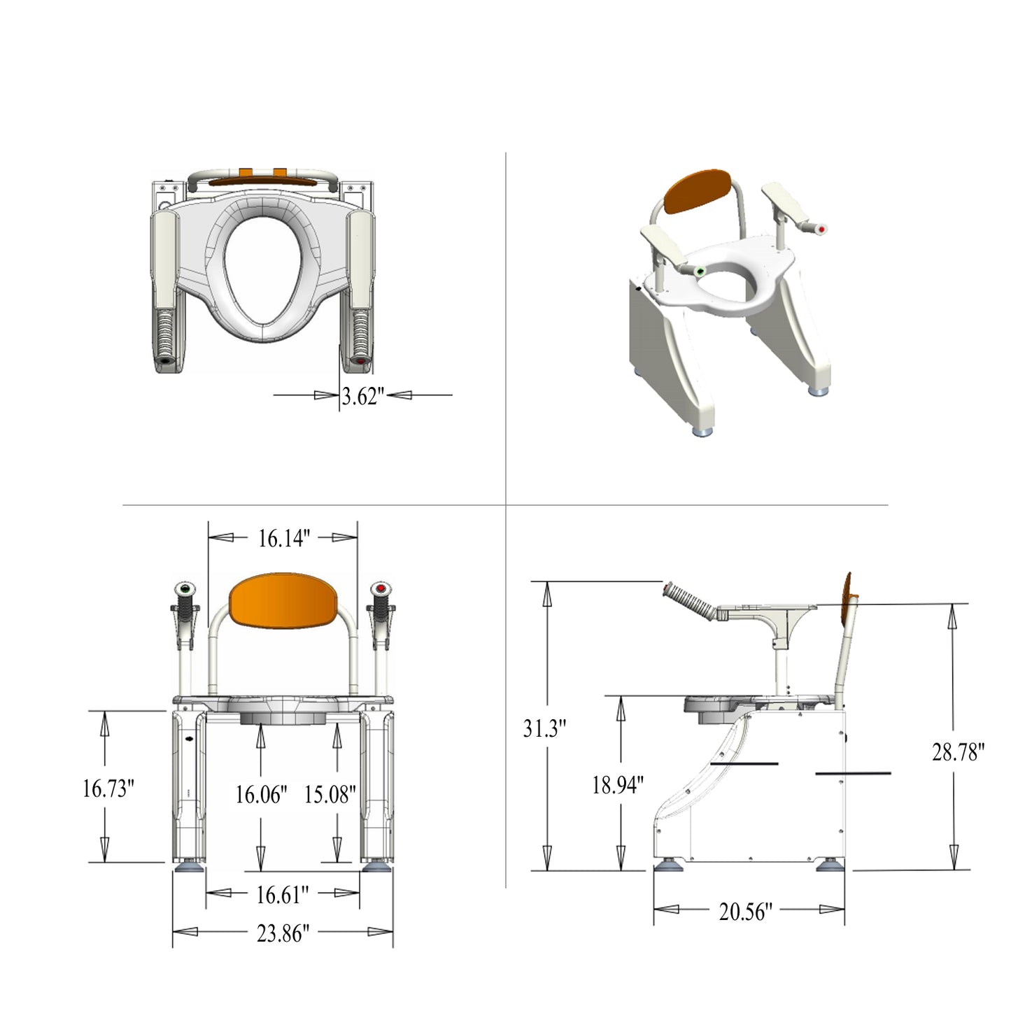 Toilet Lift Seat Add-on model